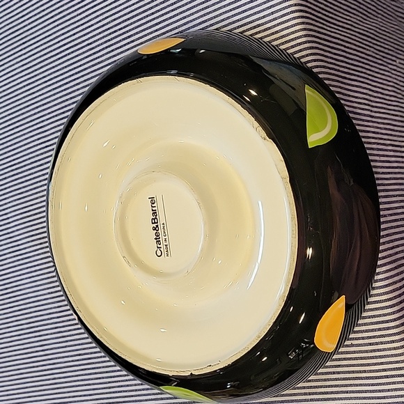 Crate & Barrel NWOT Margherita Salt bowl,Limes& Lemons,Gorgeous - Picture 4 of 4